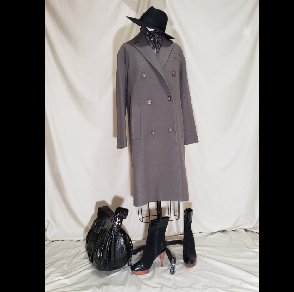 🎆2XHOST PICK🎆Elizabeth & James Timothy Double Breasted Coat in Wild Mushroom